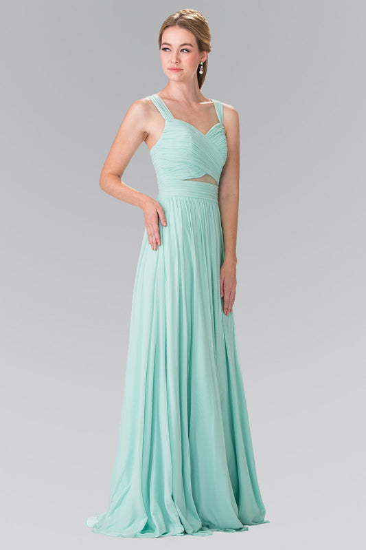 Red Coral Navy Blush Mint Burgundy Pleated Bodice Bridesmaids Long Dress