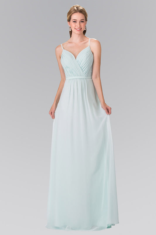 Burgundy Mint Navy Silver Teal Sweetheart Spaghetti Strap Long Chiffon Dress