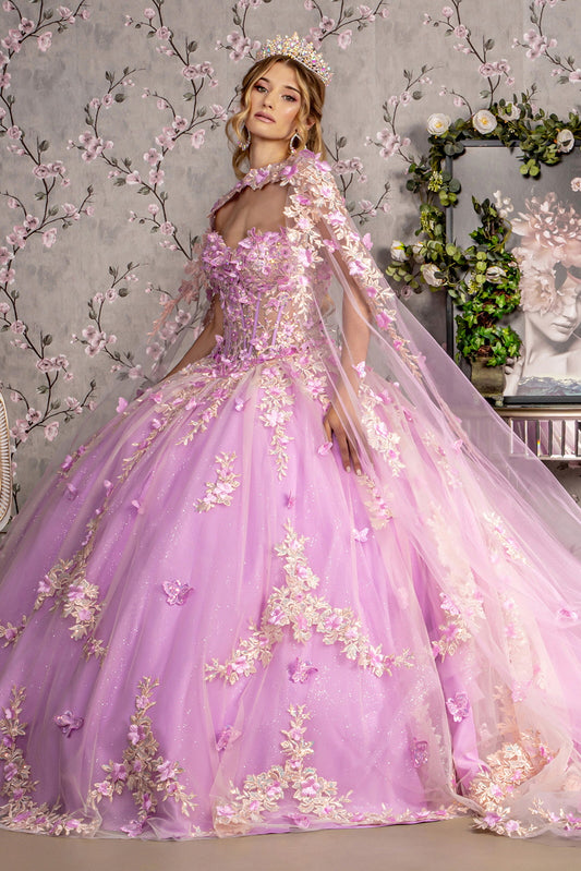 Sheer Bodice Strapless Sweetheart Mesh Ball Gown W Side Mesh Long Drapes